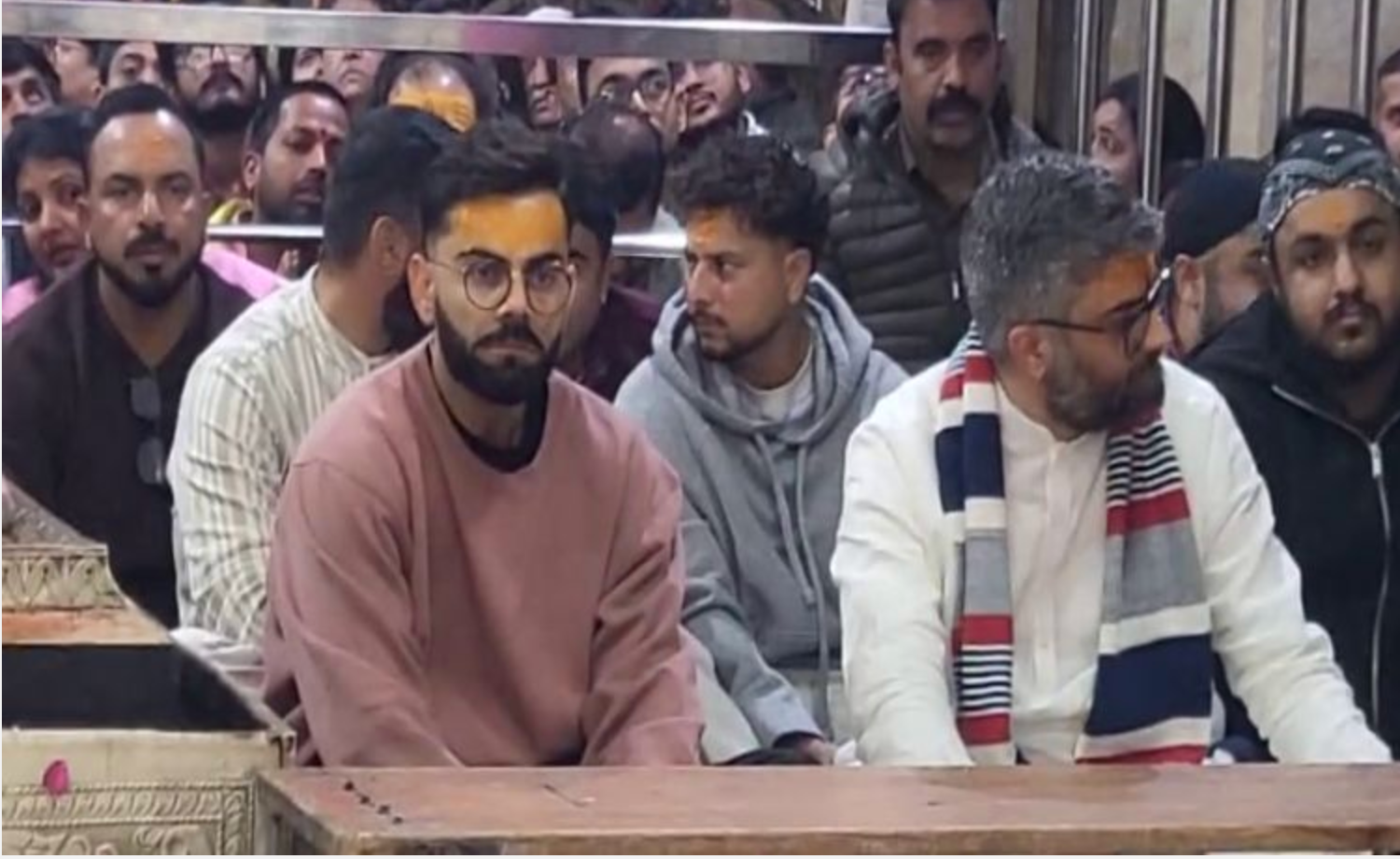 Virat Kohli, Kuldeep Yadav Visit Mahakaleshwar Temple