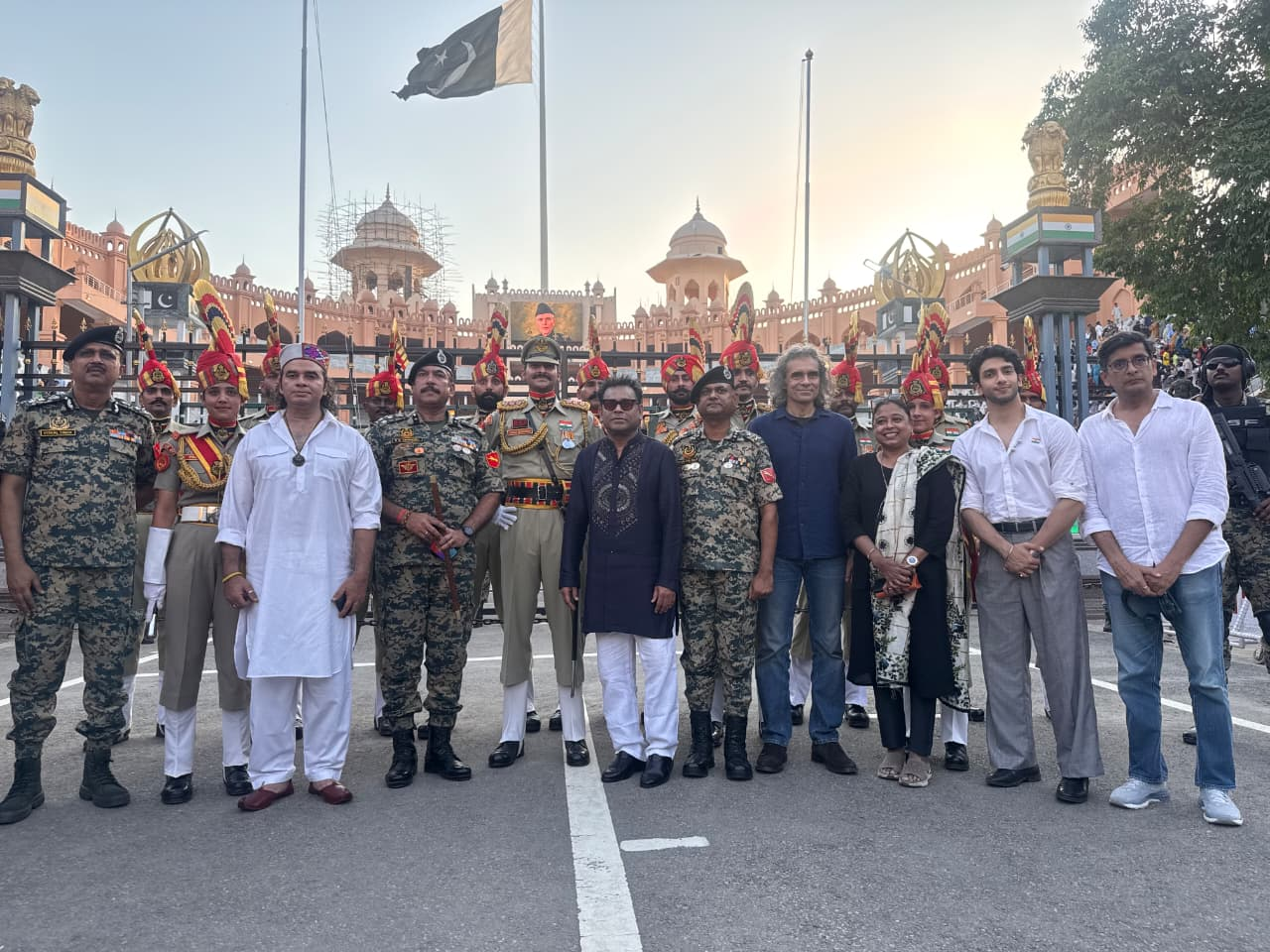 Rahman at Attari border