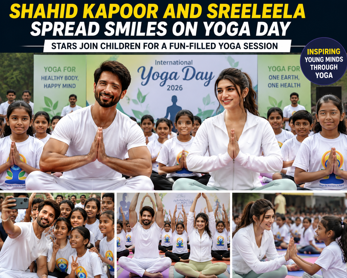 Shahid Kapoor and Sreeleela